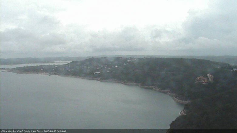 Lake Travis webcam, June 19, 2018 1:35 PM CT