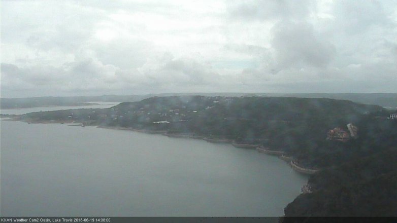 Lake Travis webcam, June 19, 2018 1:40 PM CT