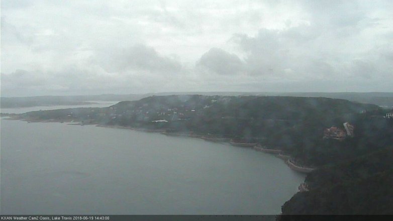 Lake Travis webcam, June 19, 2018 1:45 PM CT
