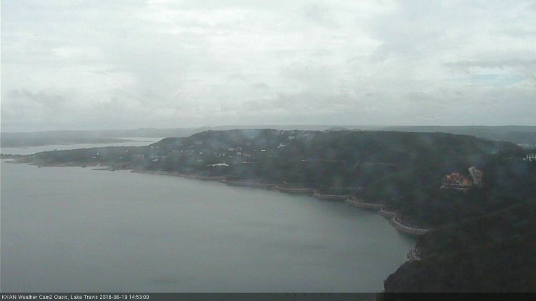 Lake Travis webcam, June 19, 2018 1:55 PM CT