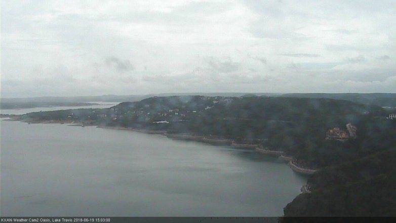 Lake Travis webcam, June 19, 2018 2:05 PM CT