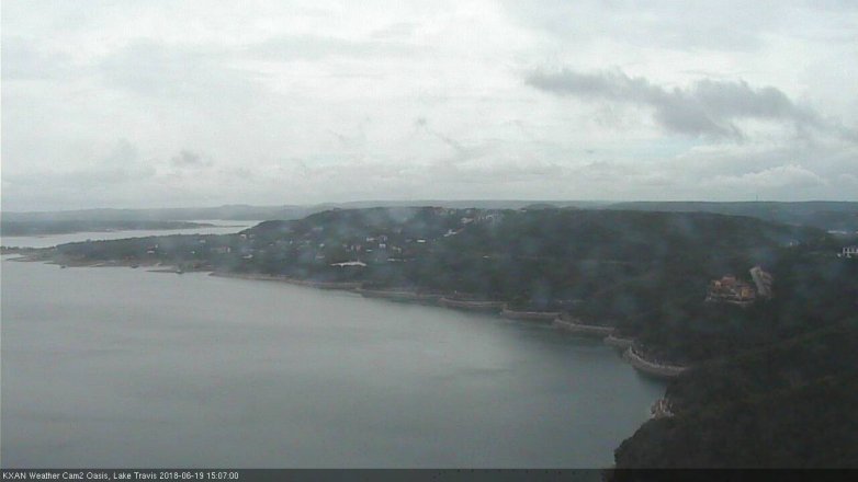 Lake Travis webcam, June 19, 2018 2:10 PM CT