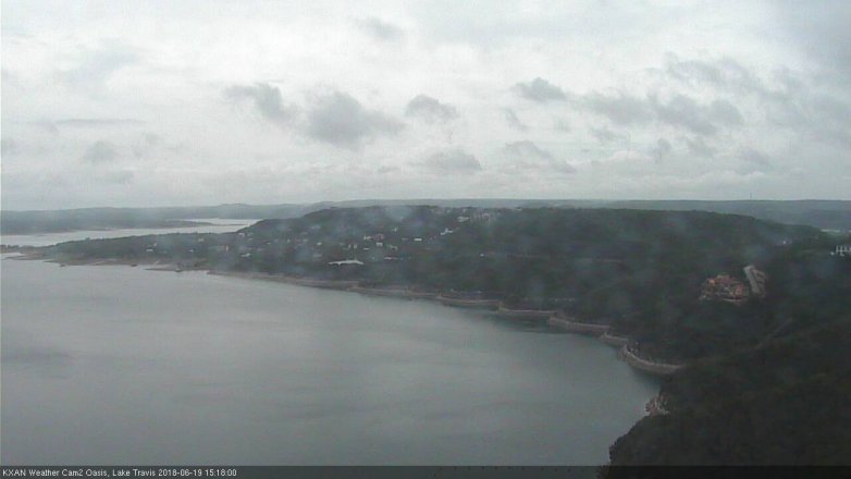 Lake Travis webcam, June 19, 2018 2:20 PM CT