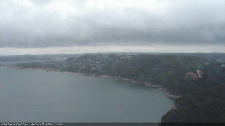Lake Travis webcam, June 19, 2018 2:35 PM CT