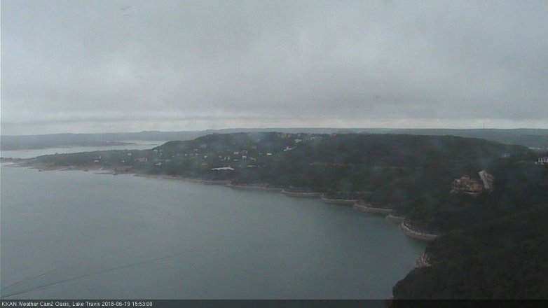 Lake Travis webcam, June 19, 2018 2:55 PM CT