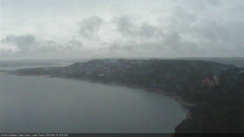 Lake Travis webcam, June 19, 2018 3:25 PM CT