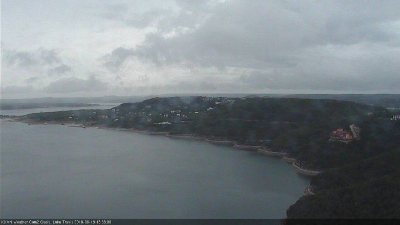 Lake Travis webcam, June 19, 2018 3:40 PM CT
