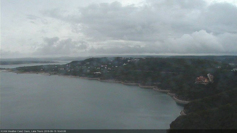 Lake Travis webcam, June 19, 2018 3:45 PM CT