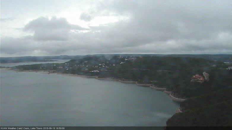 Lake Travis webcam, June 19, 2018 4:00 PM CT