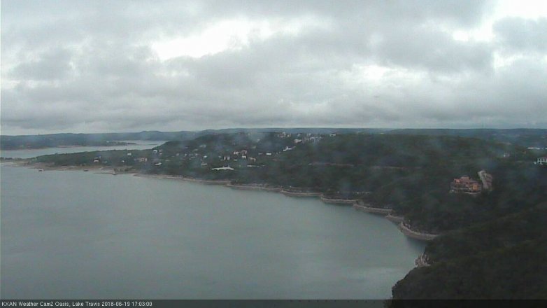 Lake Travis webcam, June 19, 2018 4:05 PM CT