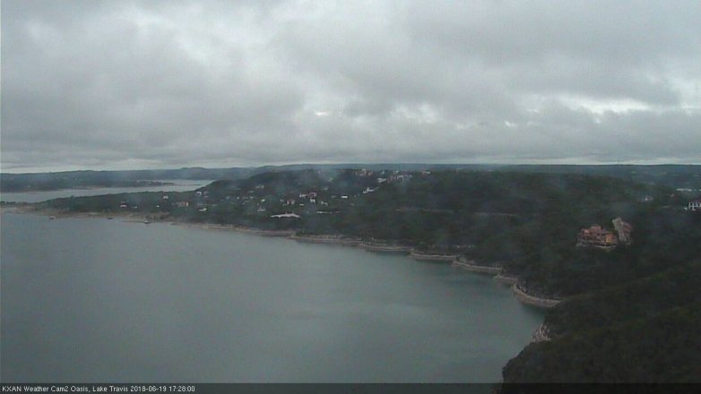 Lake Travis webcam, June 19, 2018 4:30 PM CT