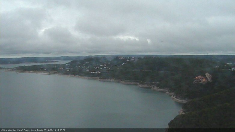 Lake Travis webcam, June 19, 2018 4:35 PM CT