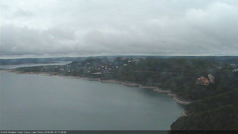 Lake Travis webcam, June 19, 2018 4:40 PM CT