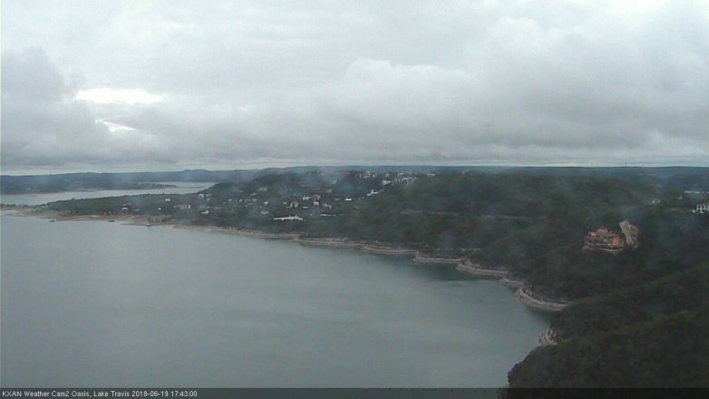 Lake Travis webcam, June 19, 2018 4:45 PM CT