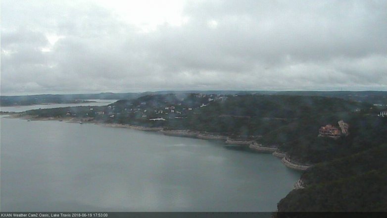 Lake Travis webcam, June 19, 2018 4:55 PM CT