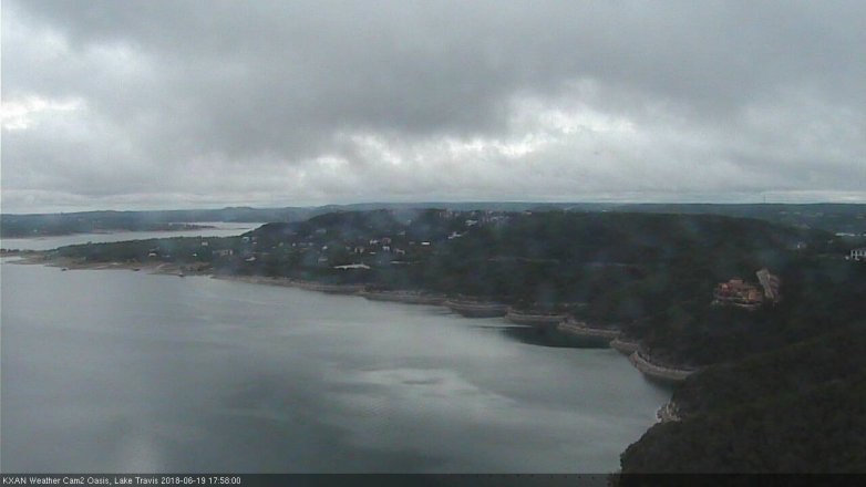 Lake Travis webcam, June 19, 2018 5:00 PM CT