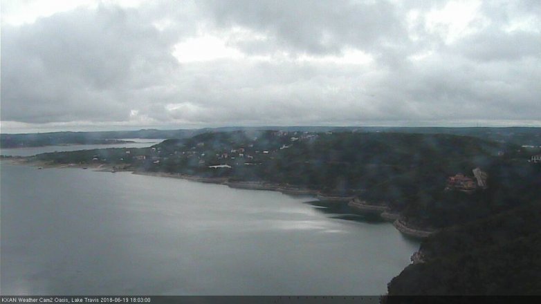 Lake Travis webcam, June 19, 2018 5:05 PM CT