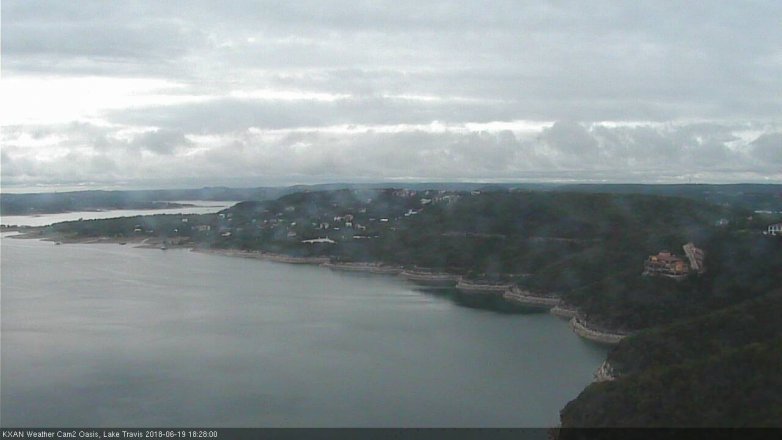 Lake Travis webcam, June 19, 2018 5:30 PM CT