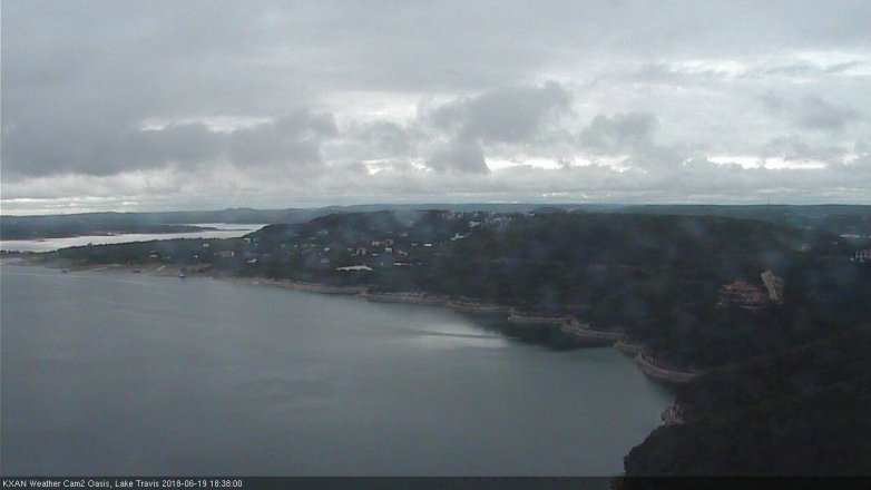Lake Travis webcam, June 19, 2018 5:40 PM CT