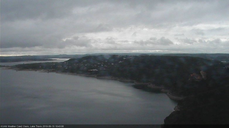 Lake Travis webcam, June 19, 2018 5:45 PM CT