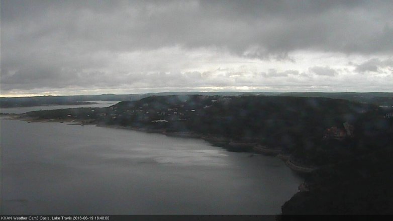 Lake Travis webcam, June 19, 2018 5:50 PM CT