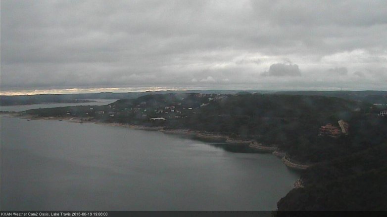 Lake Travis webcam, June 19, 2018 6:10 PM CT