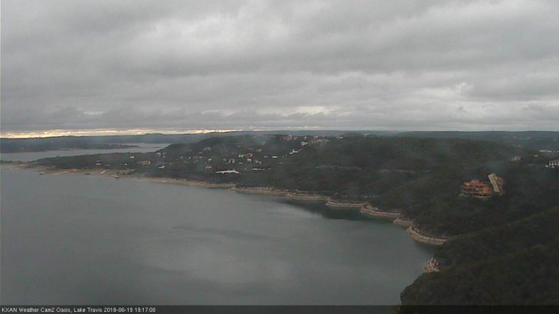 Lake Travis webcam, June 19, 2018 6:20 PM CT