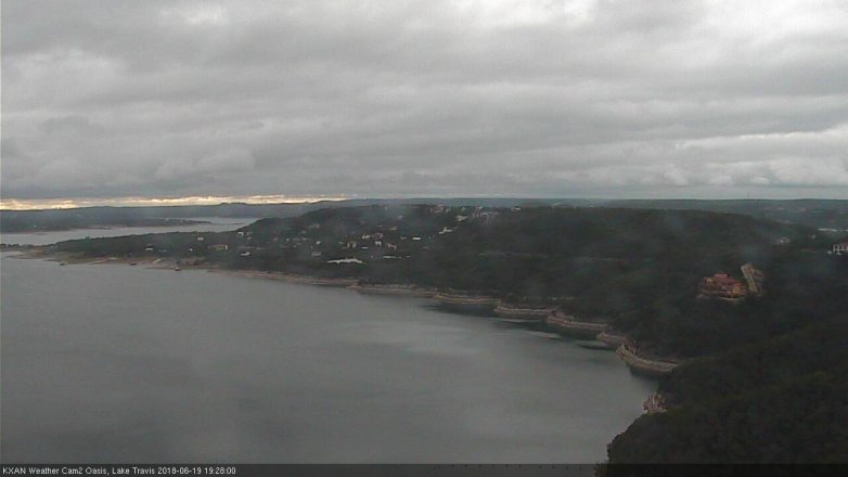 Lake Travis webcam, June 19, 2018 6:30 PM CT