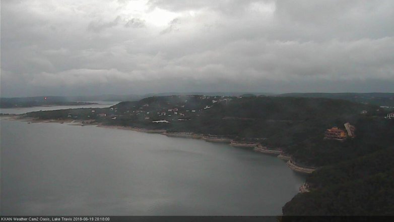 Lake Travis webcam, June 19, 2018 7:20 PM CT