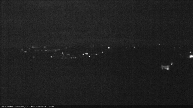 Lake Travis webcam, June 19, 2018 8:30 PM CT