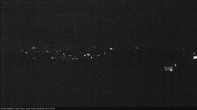 Lake Travis webcam, June 19, 2018 8:50 PM CT