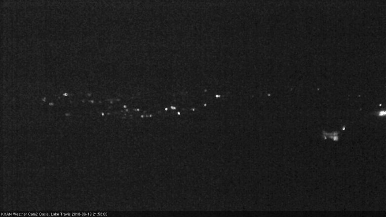 Lake Travis webcam, June 19, 2018 8:55 PM CT