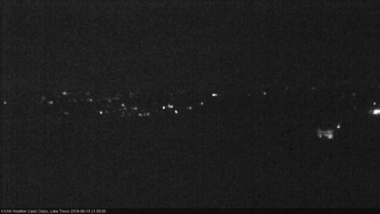 Lake Travis webcam, June 19, 2018 9:00 PM CT