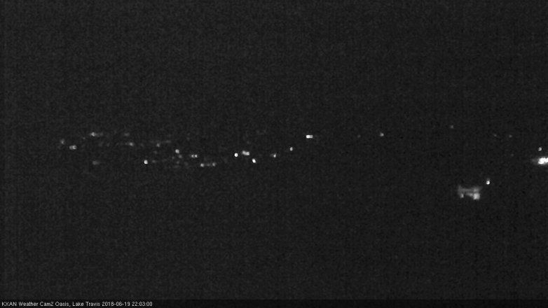 Lake Travis webcam, June 19, 2018 9:05 PM CT