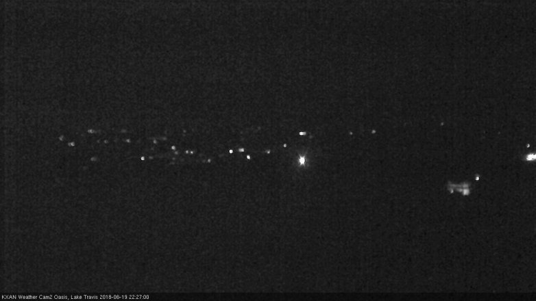 Lake Travis webcam, June 19, 2018 9:30 PM CT