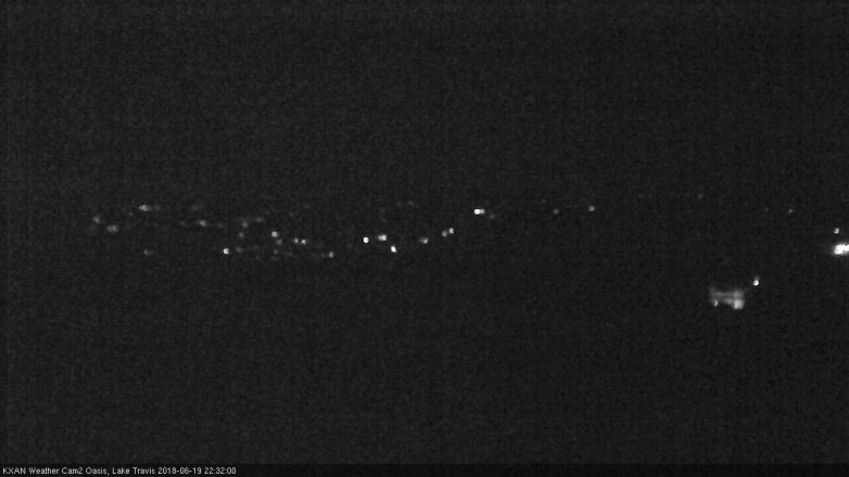Lake Travis webcam, June 19, 2018 9:35 PM CT