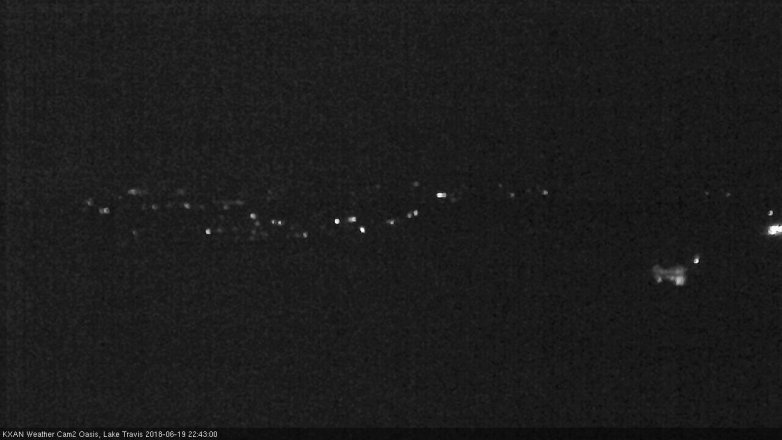 Lake Travis webcam, June 19, 2018 9:45 PM CT