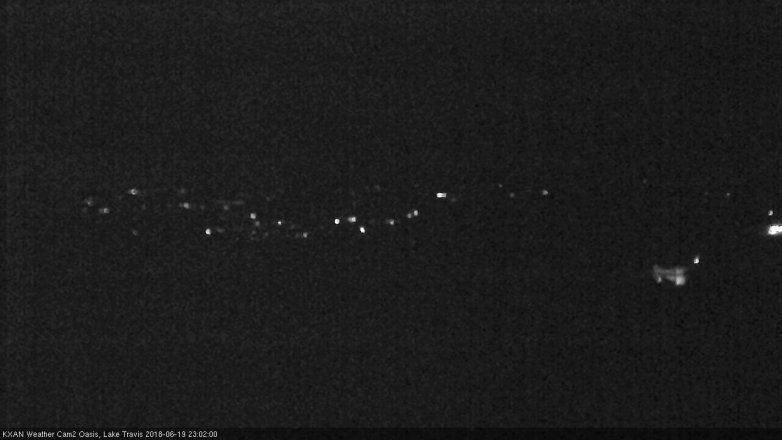 Lake Travis webcam, June 19, 2018 10:05 PM CT