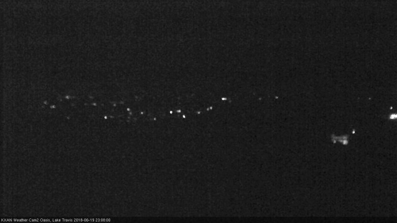 Lake Travis webcam, June 19, 2018 10:10 PM CT