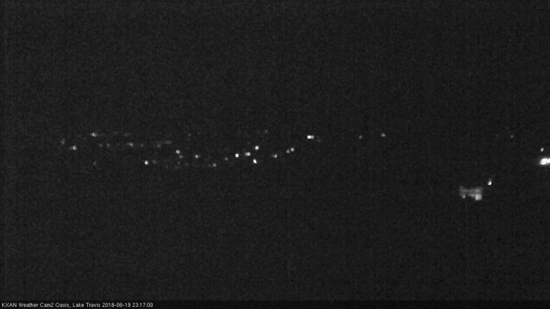 Lake Travis webcam, June 19, 2018 10:20 PM CT