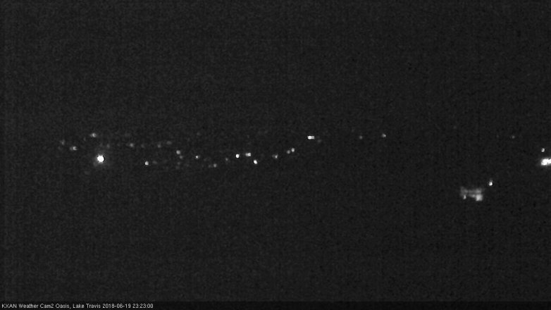 Lake Travis webcam, June 19, 2018 10:25 PM CT