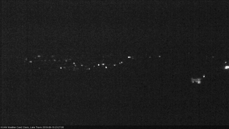 Lake Travis webcam, June 19, 2018 10:30 PM CT