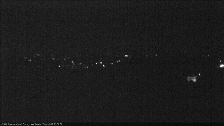 Lake Travis webcam, June 19, 2018 10:35 PM CT