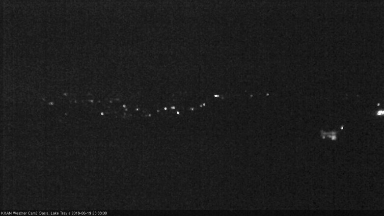 Lake Travis webcam, June 19, 2018 10:40 PM CT