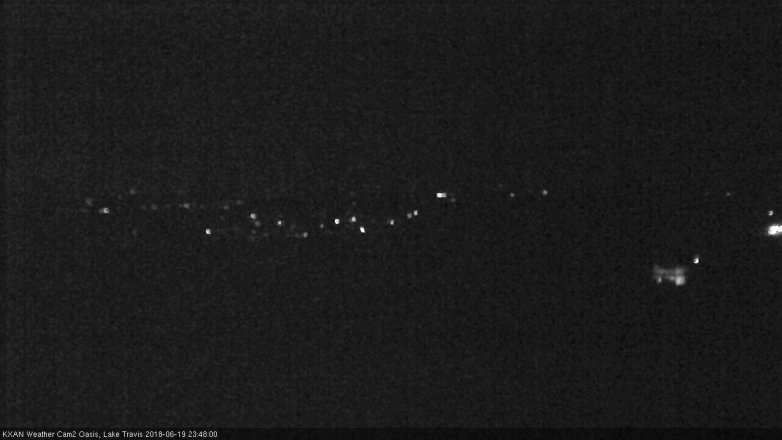 Lake Travis webcam, June 19, 2018 10:50 PM CT
