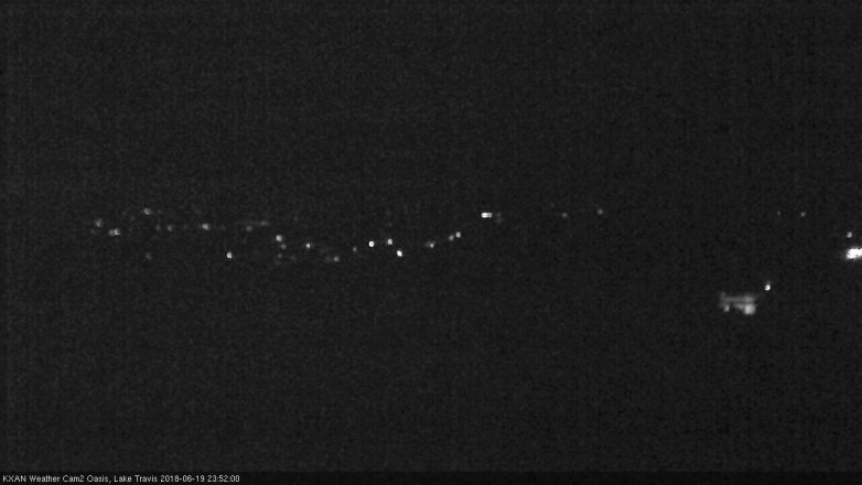 Lake Travis webcam, June 19, 2018 10:55 PM CT