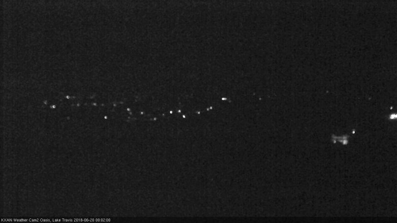 Lake Travis webcam, June 19, 2018 11:05 PM CT