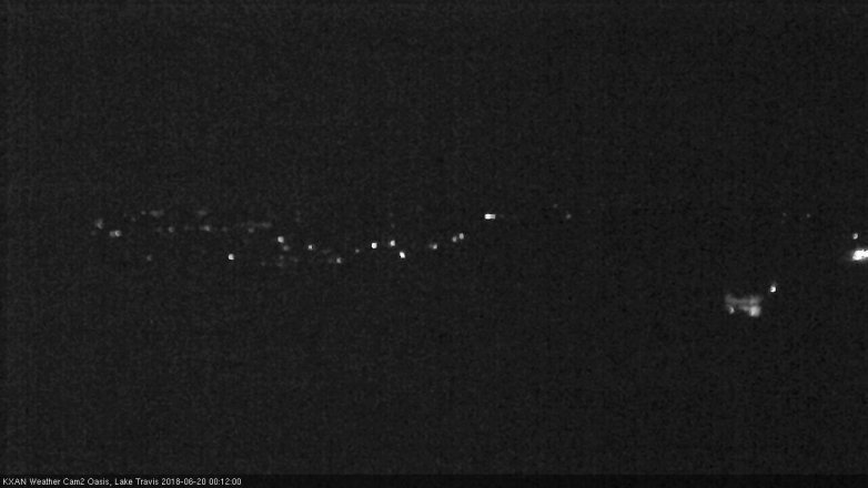 Lake Travis webcam, June 19, 2018 11:15 PM CT