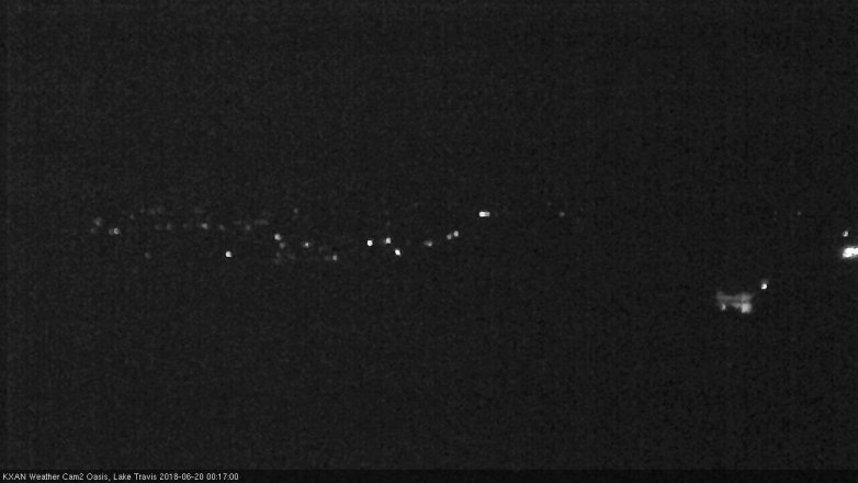Lake Travis webcam, June 19, 2018 11:20 PM CT