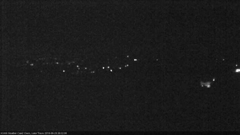 Lake Travis webcam, June 19, 2018 11:25 PM CT